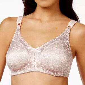 Bali Double Support Tailored Wireless Lace Up Front Bra 3820  38D